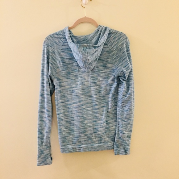 ATHLETA Blue space dye seamless hoodie jacket - Picture 4 of 5